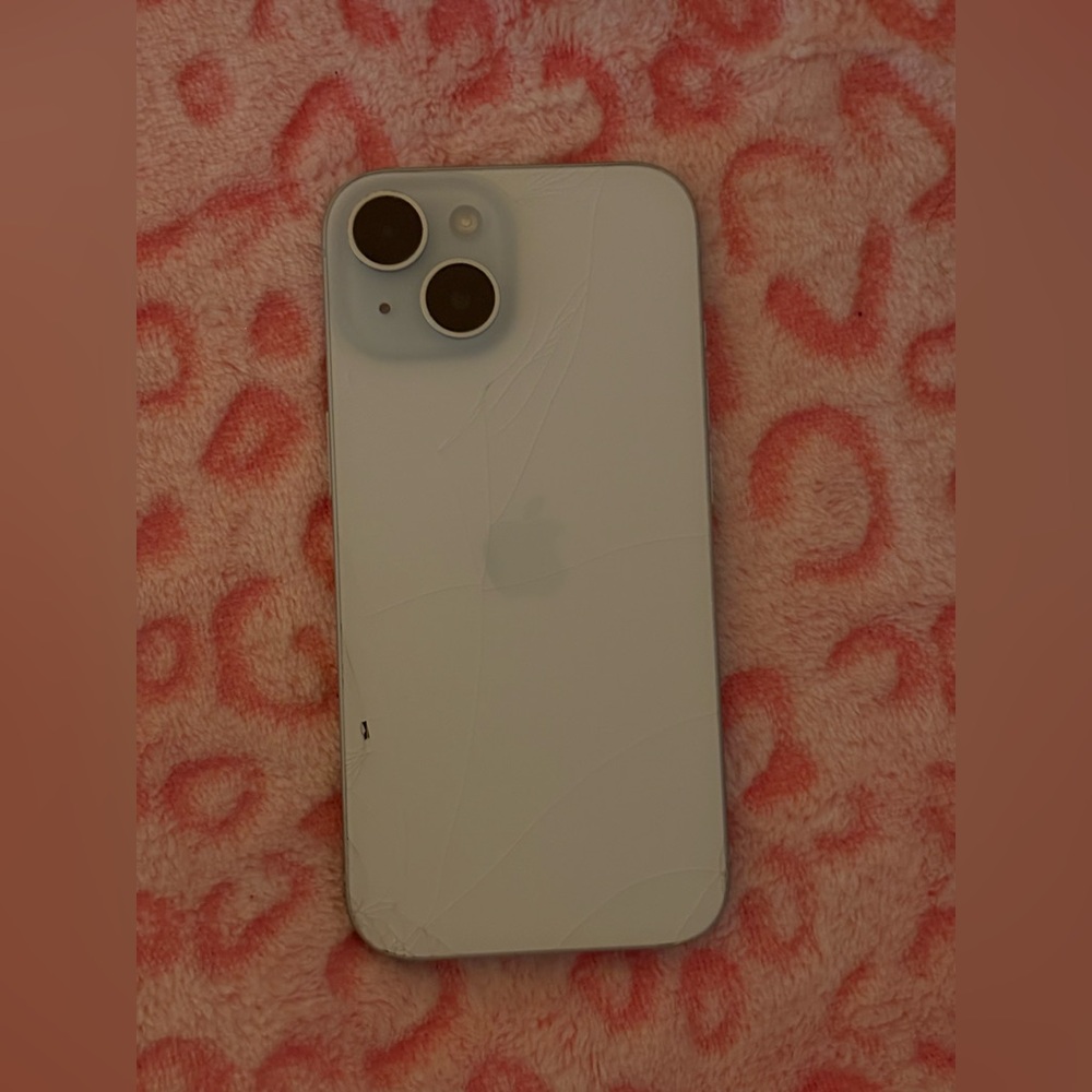 Apple Smartphone with Dual Cameras in Light Gray